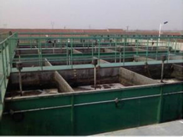 污水處理曝氣池現(xiàn)場