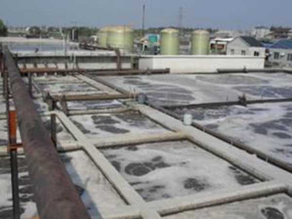 污水處理曝氣池現(xiàn)場